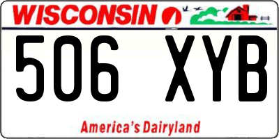 WI license plate 506XYB