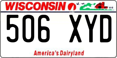 WI license plate 506XYD
