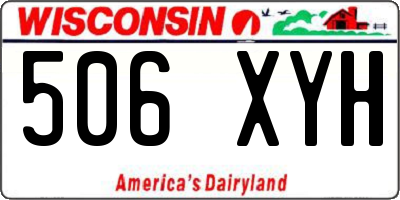 WI license plate 506XYH