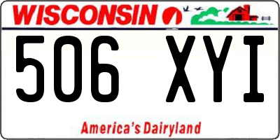 WI license plate 506XYI
