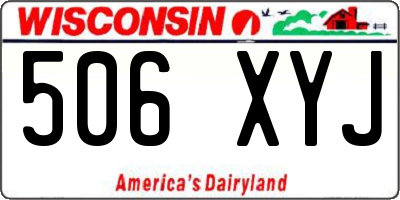 WI license plate 506XYJ