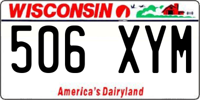 WI license plate 506XYM