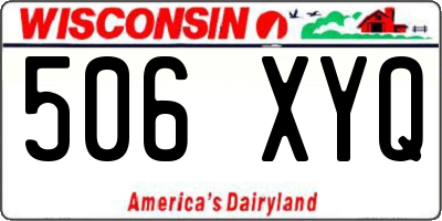 WI license plate 506XYQ