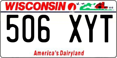 WI license plate 506XYT