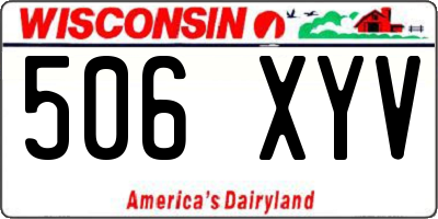 WI license plate 506XYV