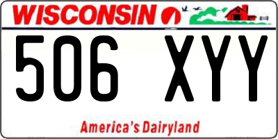 WI license plate 506XYY