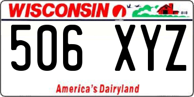 WI license plate 506XYZ