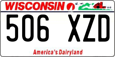 WI license plate 506XZD