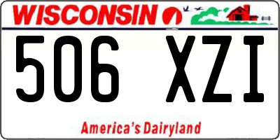WI license plate 506XZI