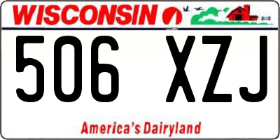 WI license plate 506XZJ