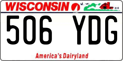 WI license plate 506YDG