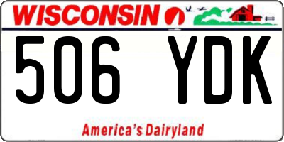 WI license plate 506YDK