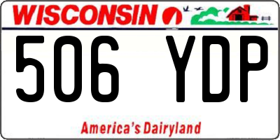 WI license plate 506YDP