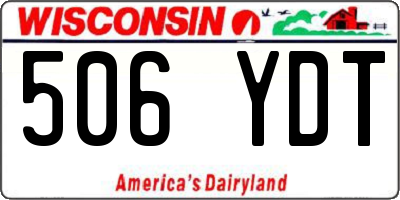 WI license plate 506YDT
