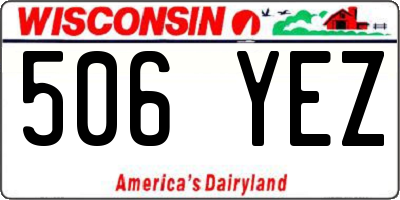 WI license plate 506YEZ