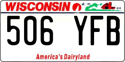 WI license plate 506YFB