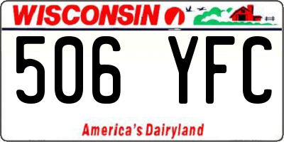 WI license plate 506YFC