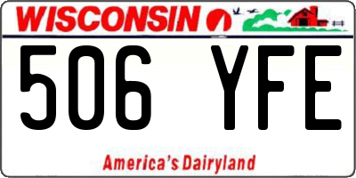 WI license plate 506YFE