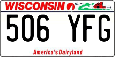 WI license plate 506YFG