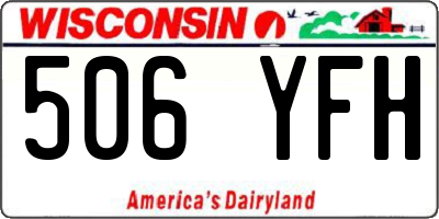 WI license plate 506YFH