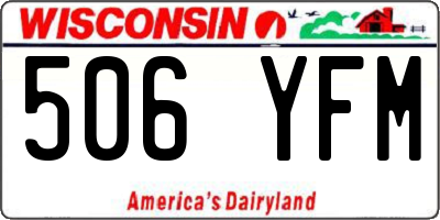 WI license plate 506YFM