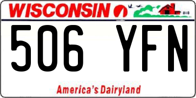 WI license plate 506YFN