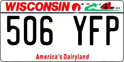 WI license plate 506YFP
