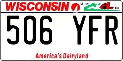 WI license plate 506YFR