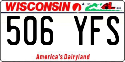 WI license plate 506YFS