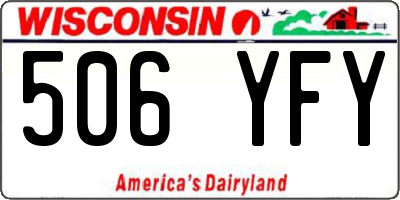 WI license plate 506YFY