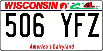 WI license plate 506YFZ
