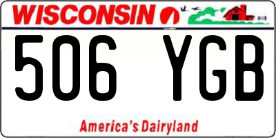 WI license plate 506YGB