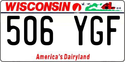 WI license plate 506YGF