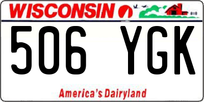 WI license plate 506YGK