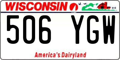 WI license plate 506YGW