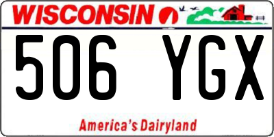 WI license plate 506YGX