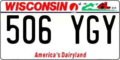 WI license plate 506YGY