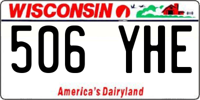 WI license plate 506YHE