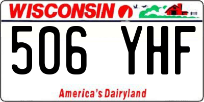 WI license plate 506YHF