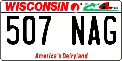 WI license plate 507NAG