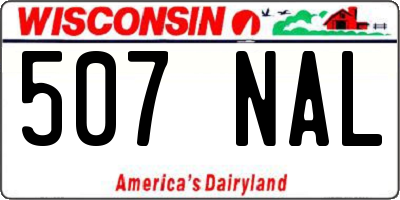 WI license plate 507NAL