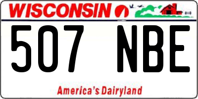WI license plate 507NBE