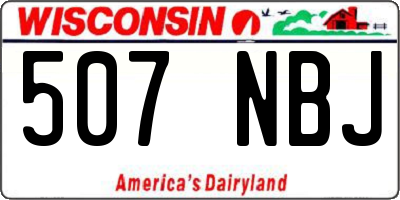 WI license plate 507NBJ