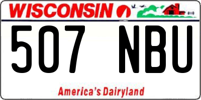 WI license plate 507NBU