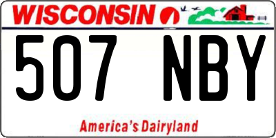 WI license plate 507NBY