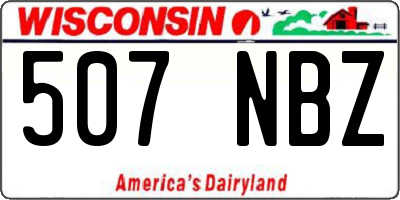 WI license plate 507NBZ