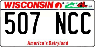 WI license plate 507NCC