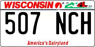 WI license plate 507NCH