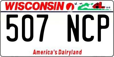 WI license plate 507NCP