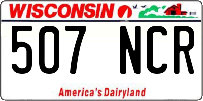 WI license plate 507NCR